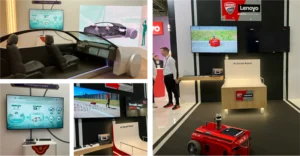 Ducati AI systems displayed at MWC 2025